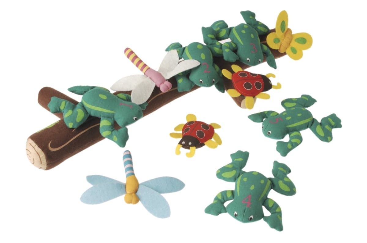 Marvel Education 1531967 Marvel Education Puppet & Props for Five Green Speckled Frogs, Set of 11