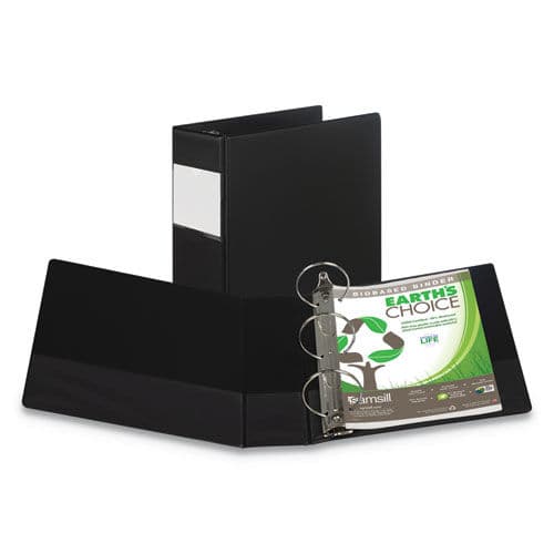 Earth's Choice Biobased Round Ring Reference Binder, 4" Capacity, 11 x 8 1/2