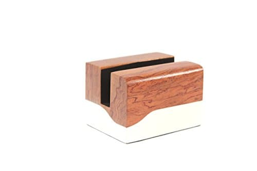 Macbook stand sculpted in bubinga wood
