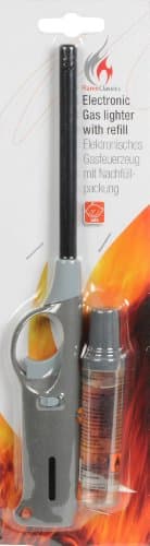 Electronic Gas Lighter 27cm &amp; refill 18ml (Grey)