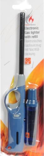 Electronic Gas Lighter 27cm & refill 18ml (Blue)