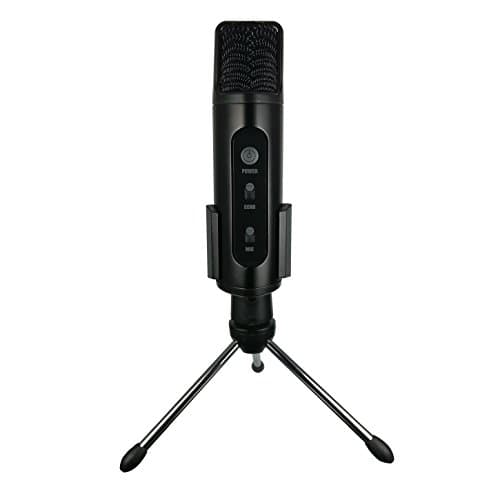 TKGOU Portable Microphone, Iphone Wireless Karaoke microphone with pop filter &amp; tripod microphone stand, great for Vocal, Recording,Facebook Chat(GM991B)