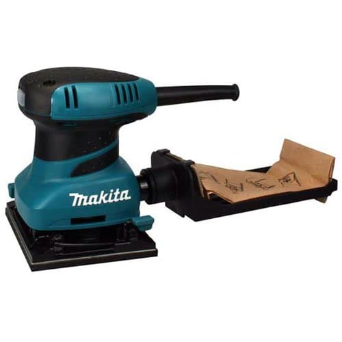 Advanced Makita BO4555 Palm Sander with Hook &amp; Loop + Clamp Fixing 200w 240v [Pack of 1] --