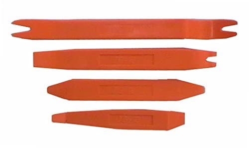 4 Pc Orange Nylon Panel Popper Set Auto Trim Door Panel Window Molding Upholstery Clip Removal Tool Kit Pry Bar Kit by Prylon