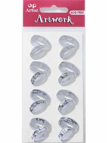 Silver Marriage Rings Craft Embellishment