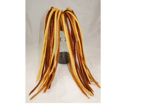 Brown hues merino wool dreads