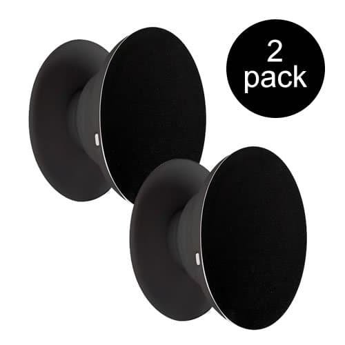 Multi-Function Expanding Phone Stand and Grip socket pop for Smartphone Tablets MP3 and more - 2 Pack Black
