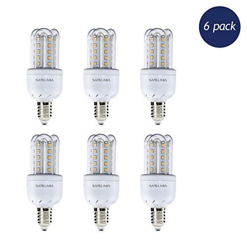 6 X Sanlumia LED Corn Light Bulb U shape 3U 5W 40W Equivalent nondimmable Edison screw (E14) Warm White 3000K Pendant shades