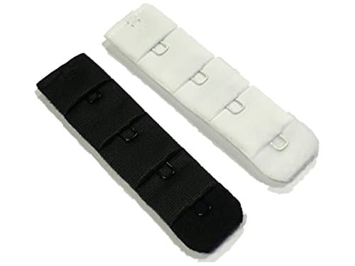 Bra Extenders Twin Pack Black & White 1 hook