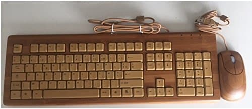 Wireless Combo Keyboard and Mouse Bamboo – Brand New