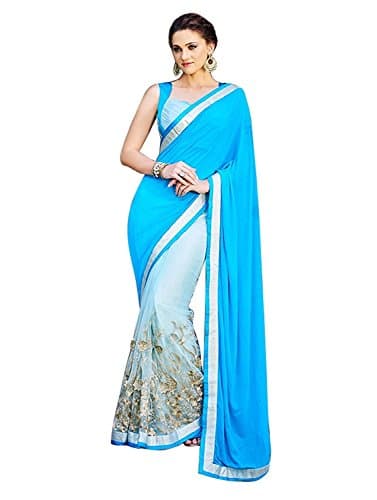 Vardhini Sky Blue Ocean Hue Saree