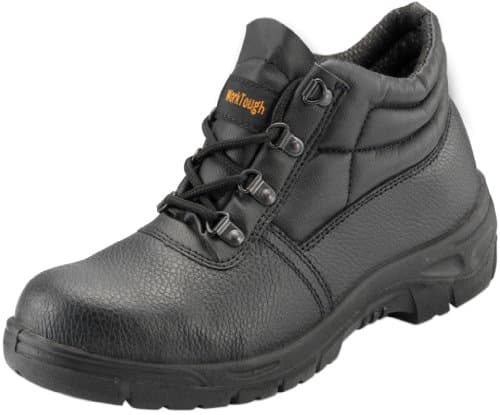 WorkTough 10008B Size-8 Safety Chukka Boot - Black