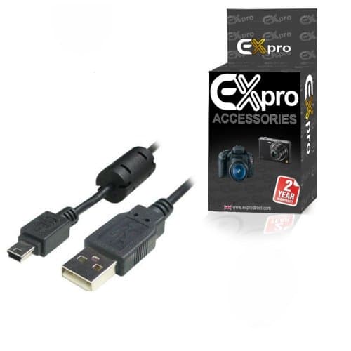 Ex-Pro USB Cable/Lead for Canon Ixus, Powershot, EOS, IXY Cameras
