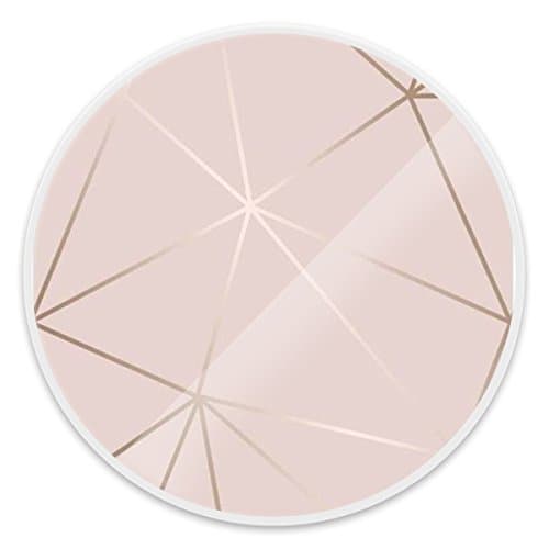 Premium Expanding Stand Pop Grip Mount Holder Sockets for iPhone,LG series,all Smartphone and Tablets - Rose Gold Shimmer Metallic Marble White