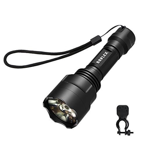 Tactical Flashlight, Brilex LED Flashlight Super Bright High Lumens Waterproof Flashlight, 5 Light Modes, with Bicycle Holder, Home Basement, Riding Camping Hiking Excursion Exploration.