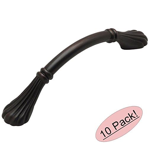 Cosmas 4533ORB Oil Rubbed Bronze Cabinet Hardware Handle Pull - 3" Hole Centers - 10 Pack
