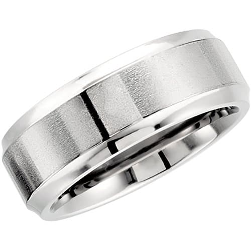 Titanium, Beveled Wedding Band (sz T)