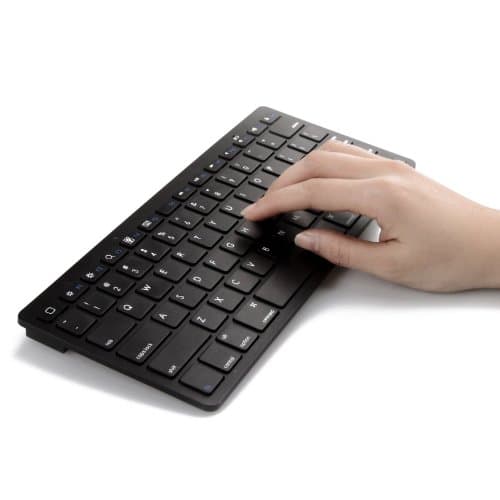 Compact Bluetooth Keyboard - Mac, iPad, iPhone, Windows, Android - Black