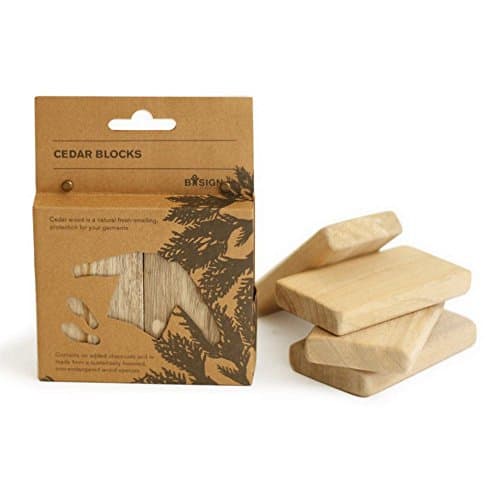 Bosign Natural Aromatic Cedar Wood Blocks, 1 Pack (4 Blocks) - 291106