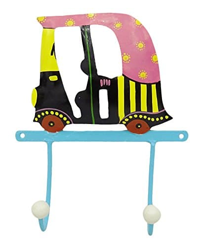 Iron Auto Rickshaw Wall Decor Coat Holder Room Rack Hanger Organizer Wall Hook