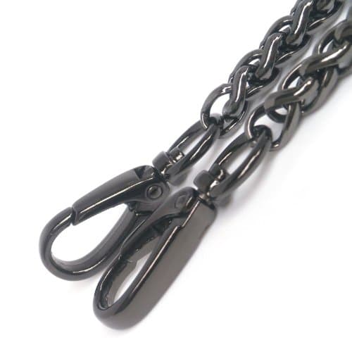 Top Grade Gun Black Diy 8mm Width Lantern Chains Metal Iron Handbag Chains Purse Handles Clutch Straps Crossbody Straps Replacement 59 Inches