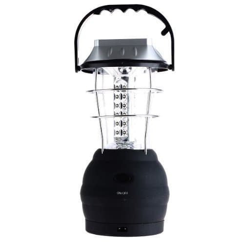 Super Bright Wind-up &amp; Solar 36 LED Camping Lantern Tent Lamp with Hook