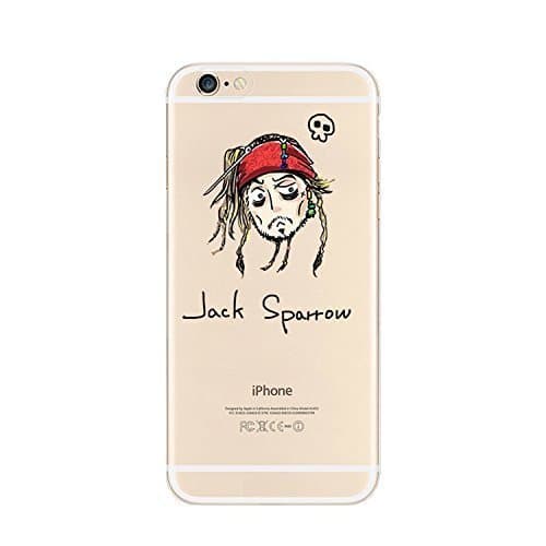 NEW MARVEL AVENGER Transparent TPU Soft case For Apple Iphone 5/5s .5SE &amp; 5C (APPLE IPHONE 5/5S, JACK SPARROW)