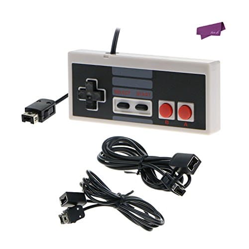 SalesLa Controller + 2 Pcs Extension Cable Cord for 2016 NES Classic Edition Mini