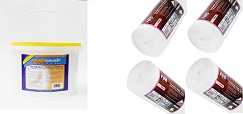 4 Rolls Erfurt Mav 4mm Polystyrene with 1200 grade lining paper PLUS 10 kg Wallrock Thermal Liner Adhesive 10kg