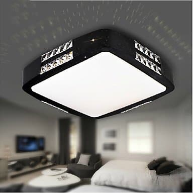 40W Warm White Light LED Black Arcylic Flush Mount