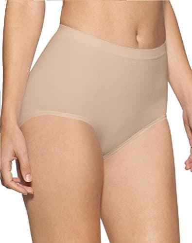 2 Pack Womens Seamless Maxi Briefs Light Control Knickers S-XXXL (8-30) Ladies Surefit [Sady Trading], SKINTONE, X-Large (20 - 22)