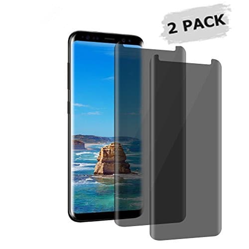 DEQUAN [2-Pack] Samsung Galaxy S8 Tempered Glass Screen Protector - Privacy [Anti Privacy][Case-Friendly] For Samsung Galaxy S8[Anti Peeping][9H Hardness][No Bubble] (s8)