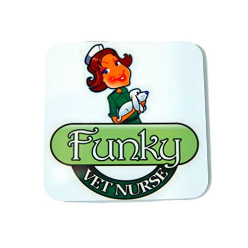Funky Vet Nurse Coaster Veterinary Gift Present