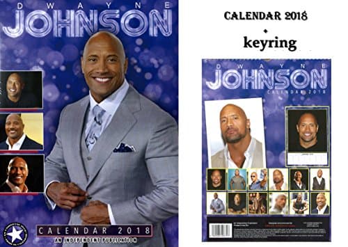 DWAYNE JOHNSON CALENDAR 2018 + DWAYNE JOHNSON KEYRING