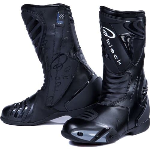 Black Zero Motorcycle Boots 43 Black (UK 9)