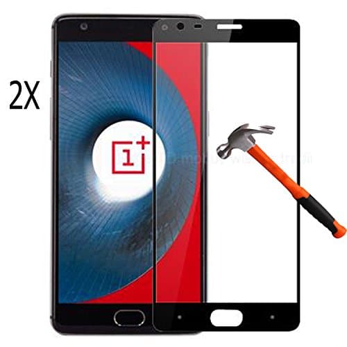 2x OnePlus 3 / OnePlus 3T Screen Protector, 2.5D Full Coverage 9H Hardness Tempered Glass Screen Protector Film for OnePlus 3 / 3T