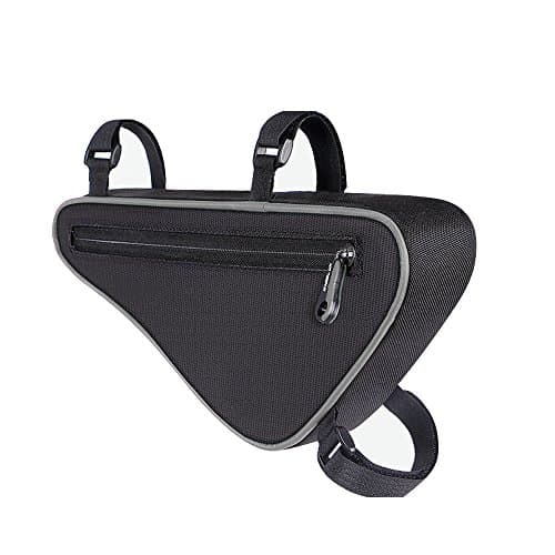 Bicycle Triangle Frame Bag, BODECIN Bike Frame Front Triangle Tube Bag Cycling Pipe Pouch Tool Bag(Grey)