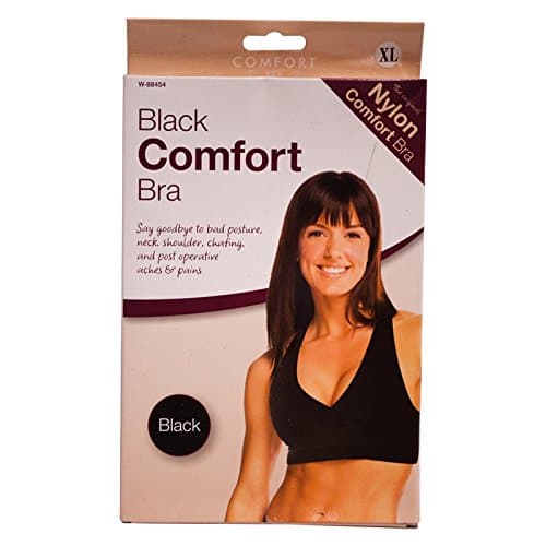 The Original Comfort Bra (Large, Black)