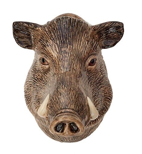 QuailCeramics Wild Boar Wall Vase