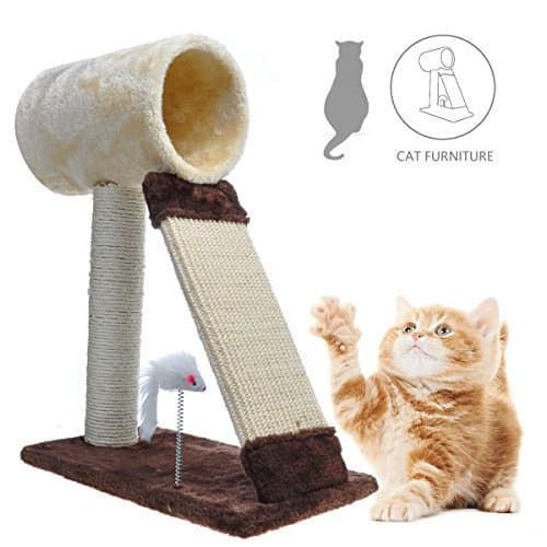 Cat Scratching Tree Condo House With Scratcher Post Cat Tree Kitten Playhouse Activity Kitty Furniture For Cats
