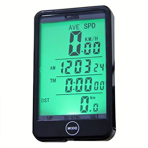 YaPeach Wired Odometer, Speedometer， Bicycle Computer with Touch Screen Backlight