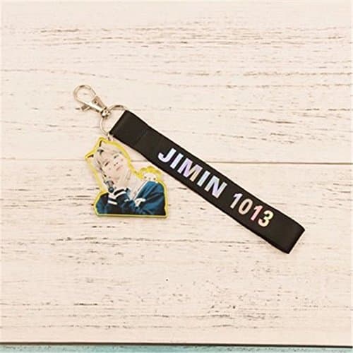 KPOP BTS Bangtan Boys 4th Anniversary Keychain iPhone Mobile Strap Keyring for Halloween Thanksgiving and Christmas Gift(1013-1)