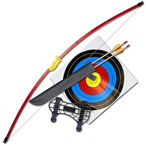 SILCO Archery Leisure Bow Set Medium with Arrows, Target, Quiver & Arm