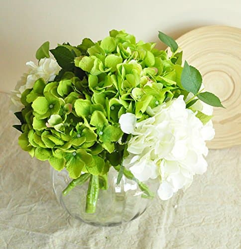 Real Touch Artificial Flowers - Hydrangeas (Short) 6 Stems - 6 Colours Available
