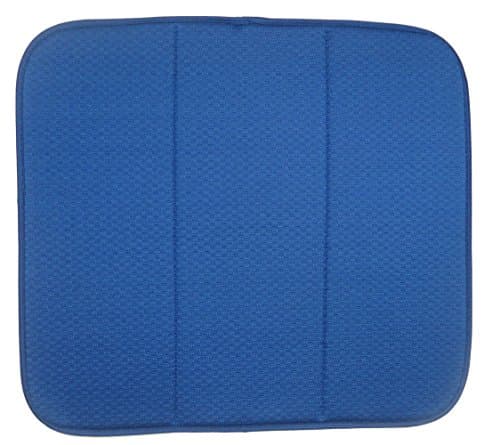 KLEIESH Microfiber Dish Drying Mat (40cmx45cm, Blue)