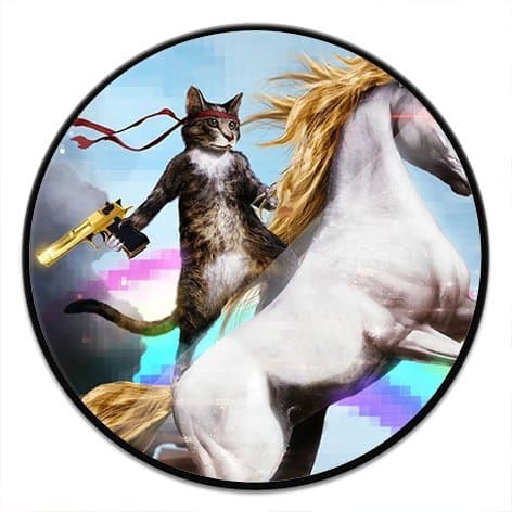 Multi-Function Mounts and Stands, Expanding Pop Stand and Grip Socket for Smartphones, iPhone and Tablets - Funny Cute Cat