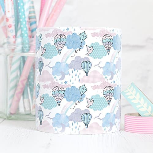 Hot Air Balloon Mug - Blue Skies Pattern - Pastel Cloud