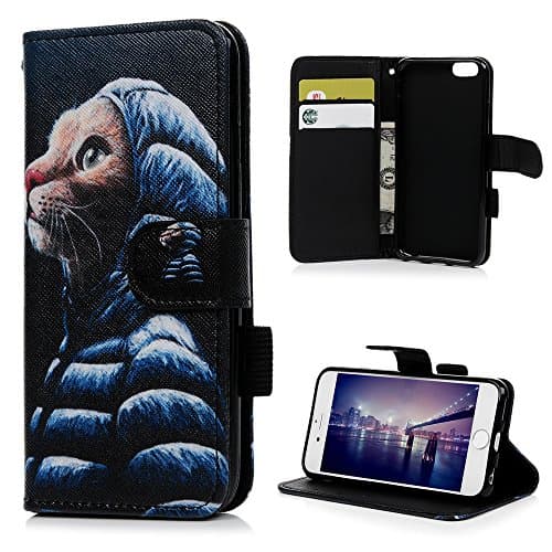 iPhone 6s Case, iPhone 6 Notebook Case,Anti-slip Flip Leather Wallet Stand Case Pouch Cover with Card Holder Magnetic Strip for iPhone 6, iPhone 6s - 4.7 inch