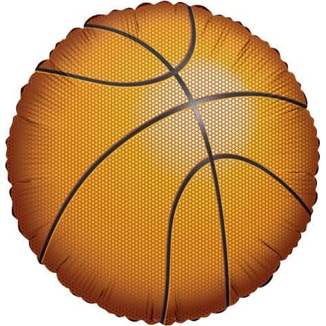 18" Basketball Silver Lining Balloon (1 ct)