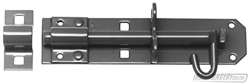 300mm Medium Duty Brenton Padlock Bolt - Black
